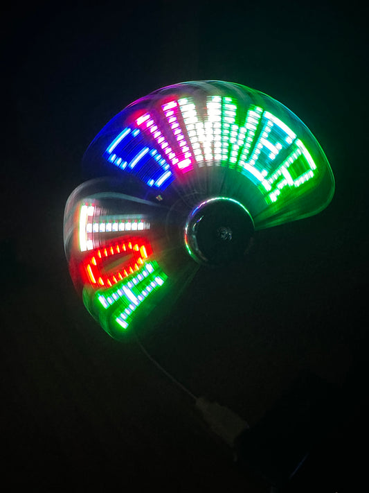 LUXSPECT Small USB LED Holographic Fan